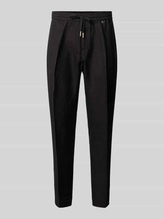 Antony Morato Regular Fit Hose aus Leinen-Viskose-Mix Modell NEIL in Black, Gr&ouml;&szlig;e 46