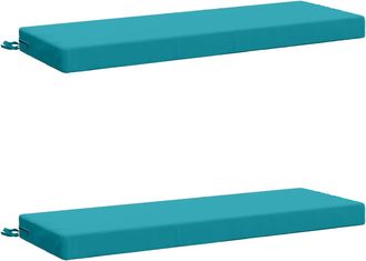 vidaXL Cojines Para Banco De 2 Piezas Soest 2 Uds. 100% Poli&eacute;ster Vidaxl