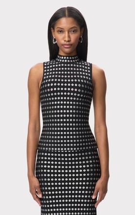 H&eacute;rve L&eacute;ger The Carina Top in Black at Nordstrom, Size Xx-Small