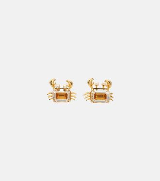 Oscar De La Renta Crab embellished earrings