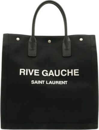 Saint Laurent Pre-owned Tote Bag - Dames - Vintage Shopper - Zwart - ONE Size - Vintage
