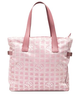 Chanel 2000-2002 New Travel Line Nylon tote bag - women - Nylon/Leather - One Size - Pink