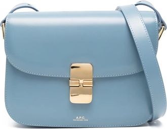 A.P.C. small Grace crossbody bag - women - Calf Leather - OS - Blue