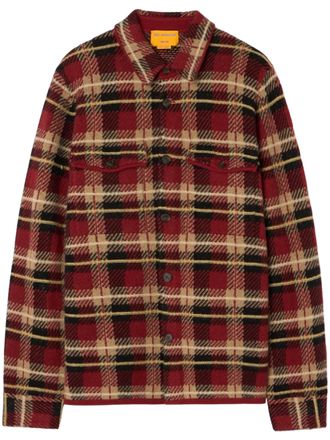 Guest In Residence Button-Down Plaid Cashmere Shirt