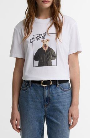 Barbour Mariana Graphic T-Shirt in White at Nordstrom, Size 10