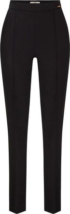 Elisabetta Franchi Lichtgewicht cr&ecirc;pe stof broek - Dames - Slim Fit Broeken - Zwart - XS - Polyester - Broeken