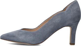 Peter Kaiser Schoenen, Dames, Blauw, 40 1/2 EU, Suède, Blauwe Suède Elegante Pumps Model 72442