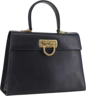 Ferragamo Pre-owned Handbags, female, Blue, Size: ONE SIZE Pre-owned Hand Bag