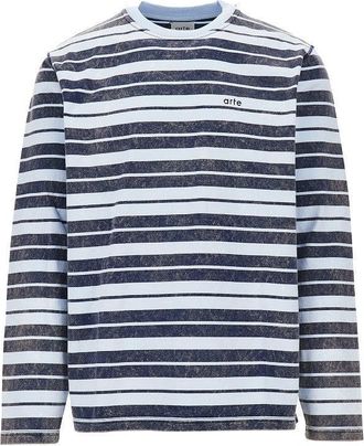 Arte Cotton T-shirt with striped motif Man XL