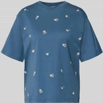 Jake*s Casual T-Shirt mit 1/2-Arm in Jeansblau, Gr&ouml;&szlig;e XXL
