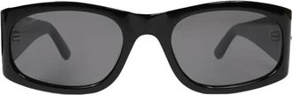 Pleasures Vlam Zonnebril in Klassiek Zwart - Heren - Zonnebrillen - Zwart - ONE Size - Accessoires