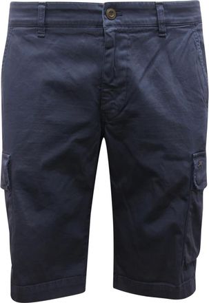Mason's Casual Shorts, male, Blue, Size: 2XL Cargo Bermuda Shorts in Chile Style