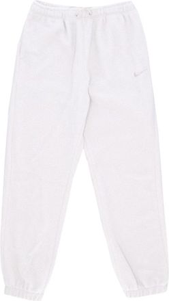 Nike Plush Fleece Jogger Sportswear Broek - Dames - Trainingsbroeken - Wit - L - Polyester - Fitness