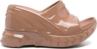 Givenchy Marshmallow 100mm wedge sandals - women - Polyurethane/Rubber/Polyurethane - 40 - Brown