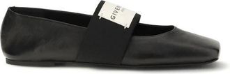Givenchy Sliced Square Ballerinas - Dames - Ballerinas - Zwart - 40 EU - Leer - Schoenen