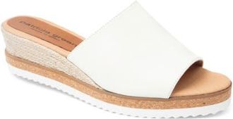 Patricia Green Cannes Sport Wedge Espadrille Sandal in Bone Leather at Nordstrom, Size 7