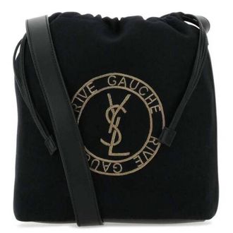 Saint Laurent Rive Gauche Laced Bucket Bag