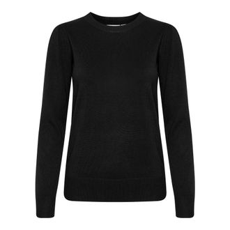 Saint Tropez Maglione Nero con Design Semplice - - Knitwear - Donna - Nero - XS