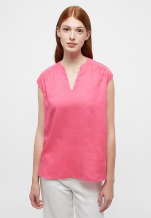 Eterna Shirtbluse ETERNA LOOSE FIT, Damen, Gr. 34, magnolia, 38% Leinen, 62% Lyocell, Blusen Shirtbluse