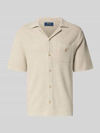 Polo Ralph Lauren Regular Fit Poloshirt aus reiner Baumwolle in Beige Melange, Gr&ouml;&szlig;e XXL