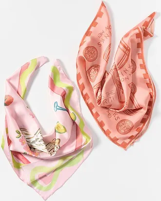Anthropologie Nikki Ackerman x Anthropologie Hair Scarves, Set of 2