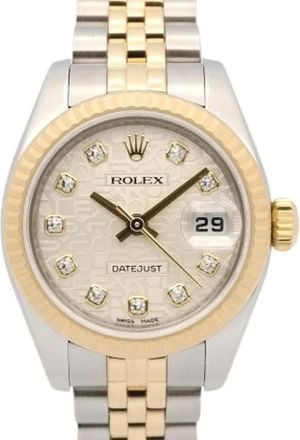 Rolex Pre-owned Vintage Datejust Polshorloge - Dames - Vintage Horloges - Geel - ONE Size - Vintage
