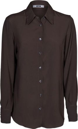 Mauro Grifoni Overhemden, Dames, Bruin, 2Xs, Shirts