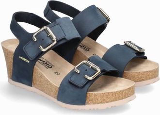 Mephisto Womens Lissandra Wedge Heels In Navy