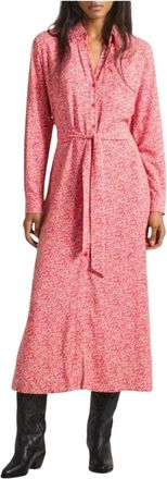 Pepe Jeans London Shirt Dress - Dames - Shirt Kleedjes - Roze - L - Leer - Kleedjes