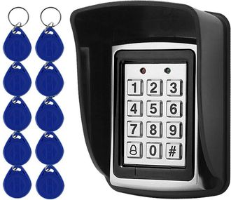 OEM Cerradura Met&aacute;lica Con Teclado Para Apertura De Puerta, Teclado De Control De Acceso, 125 Khz, Lector De Tarjetas Em + 10 Llaves Rfid + Funda Impermea