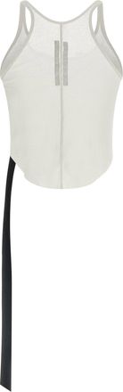 Rick Owens Semi-Transparent Cotton Tank Top - White