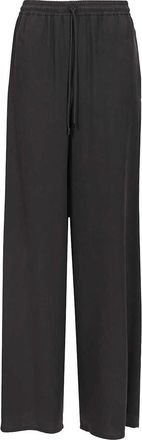 Max Mara Genero Wide-Leg Washed Silk Trousers