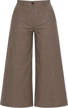 Nine In The Morning Fiammetta Culotte Broek - Dames - Vrijetijds broeken - Groen - W27 - Katoen - Broeken