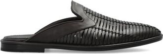 Ferragamo Texas Mule - Heren - Slip ons - Bruin - 40 EU - Leer - Schoenen