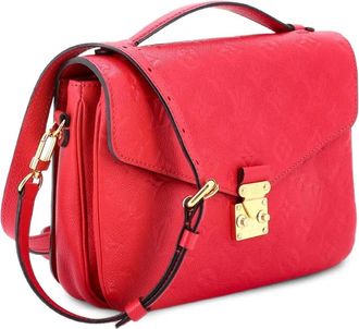 Louis Vuitton Borsa a mano Metis in pelle Empreinte con monogramma e tracolla - Rosa