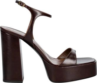 Giuseppe Zanotti Biarritz Sandalen - Dames - Sandalen met hakken - Bruin - 38 EU - Leer - Schoenen