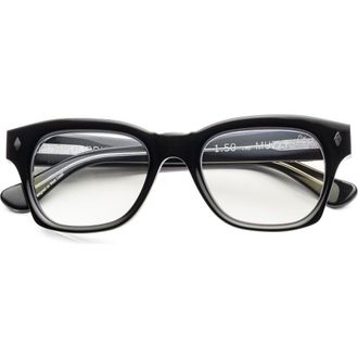 CADDIS Muzzy | Reading Glasses in Gloss Black And Vodka at Nordstrom, Size +2.75