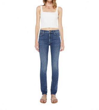 Mother Mid Rise Dazzler Skimp One Last Shot Jeans In Blue