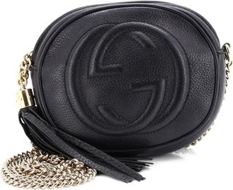Gucci Soho Chain Bag Leather Mini crossbody bag - Zwart