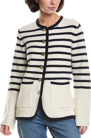 Rag & Bone Rag & Bone Nancy Long Stripe Wool-Blend Cardigan