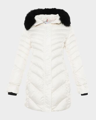 Gorski Apres-Ski Jacket With Detachable Toscana Lamb Shearling Hood Trim