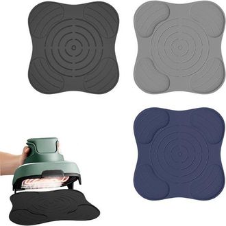 OEM Alfombrilla Resistente Al Calor De 3 Piezas, Freidora Aire Ninja Crispi Fn101eugy, Alfombrilla Antideslizante 27,2 Cm, Negro, Gris Azul Oscuro