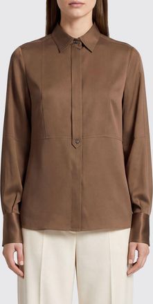 Brunello Cucinelli Camicia slim fit in seta con colletto a punta