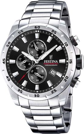 Festina F20463-4 Mens Timeless Chronograph Watch - Silver - One Size