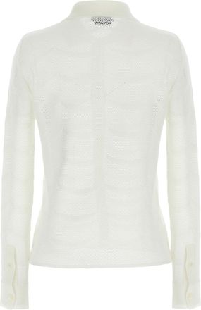 Tom Ford Openwork Crochet Cardigan - Cream