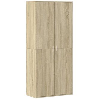 vidaXL Vidaxl - Mueble Zapatero Madera Contrachapada Color Roble 80x39x178 Cm