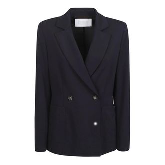 Harris Wharf London Blazers, female, Blue, Size: M Harris Wharf London Jackets Blue
