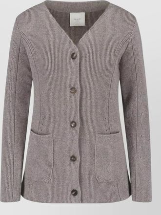 Malo cashmere crewneck fitted jacket
