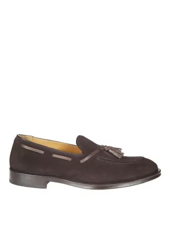 Doucal's Doucals Brown Suede Tassel Loafers