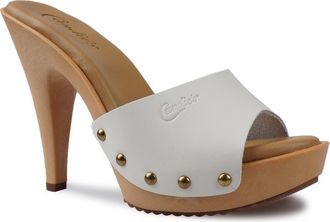 Candie's Viviana Platform Sandal in White Leather at Nordstrom, Size 10